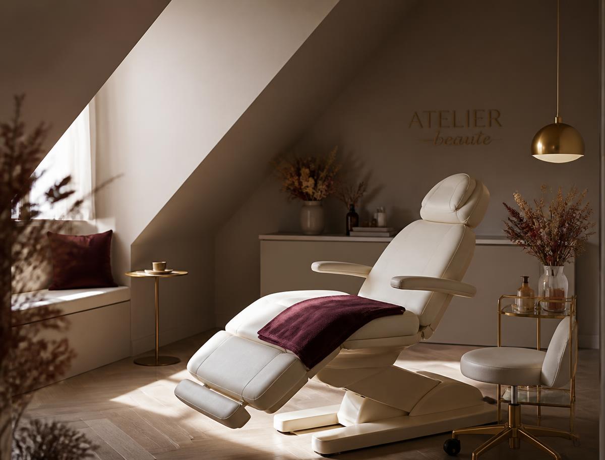 Het privé brow atelier in Mechelen met behandelstoel en daglicht